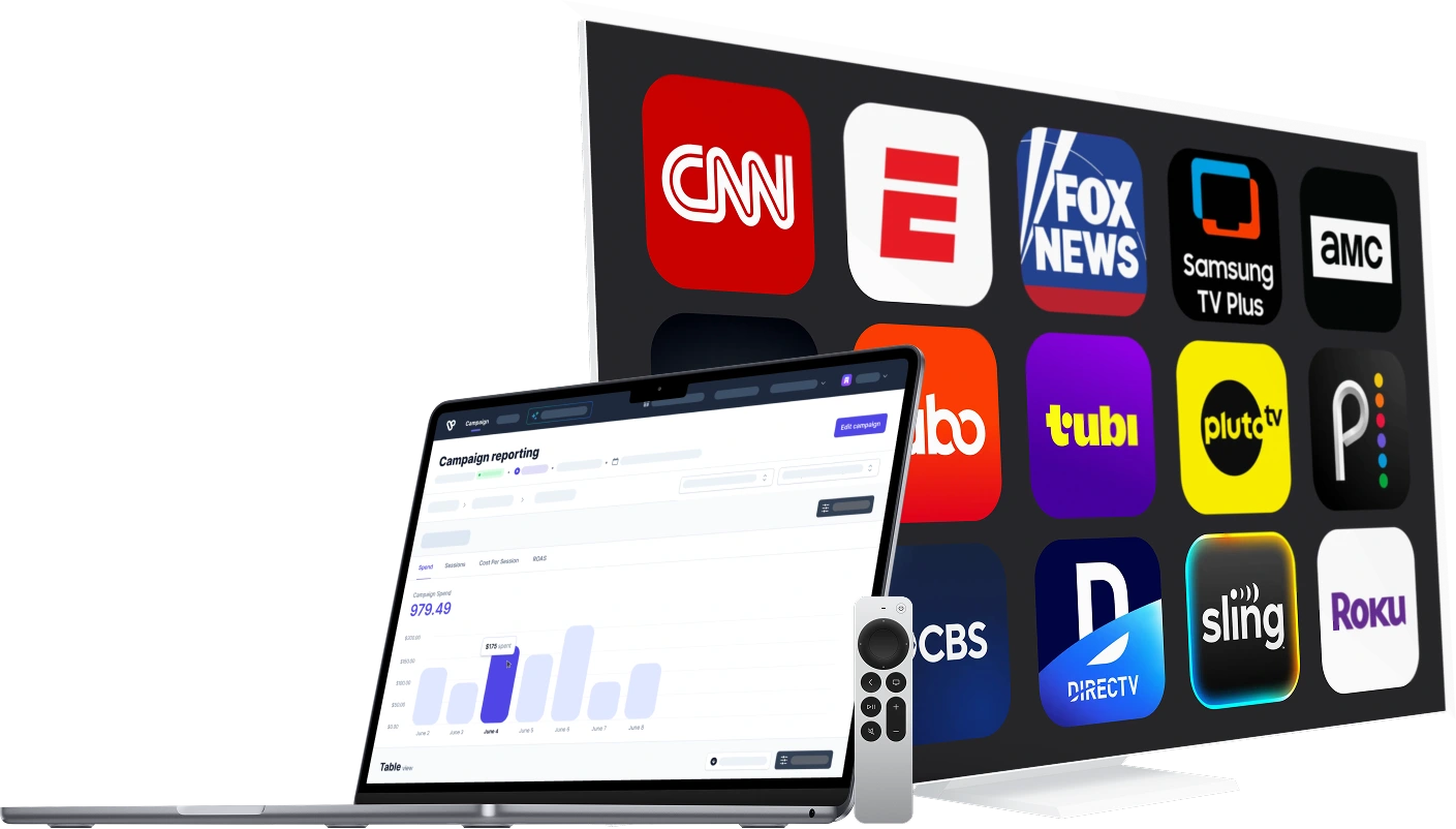 TV advertising platform interface